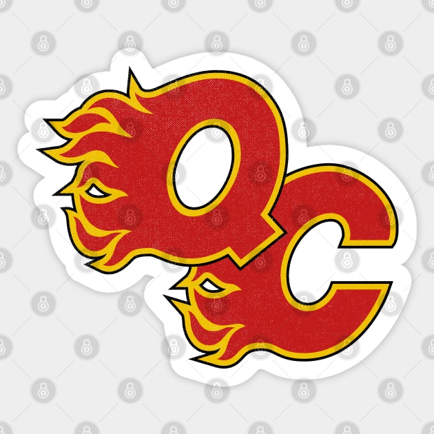 Defucnt Quad City Flames Hockey Sticker by LocalZonly